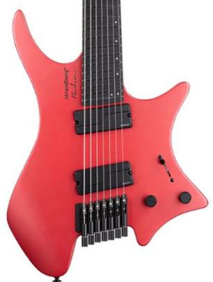 Guitare électrique multi-scale Strandberg Boden Metal NX 7-String - blood red