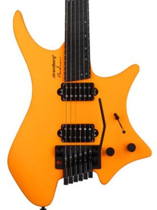 Guitare électrique multi-scale Strandberg Boden Standard NX 6 Tremolo - Neon orange satin