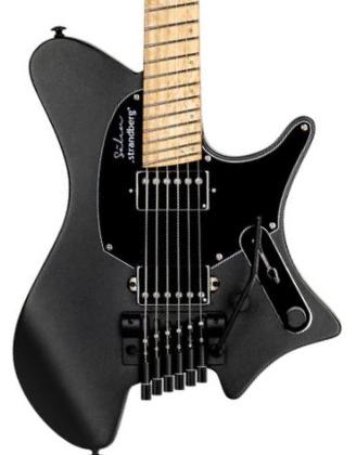 Guitare électrique multi-scale Strandberg Sälen Classic NX 6 Tremolo - Black granite