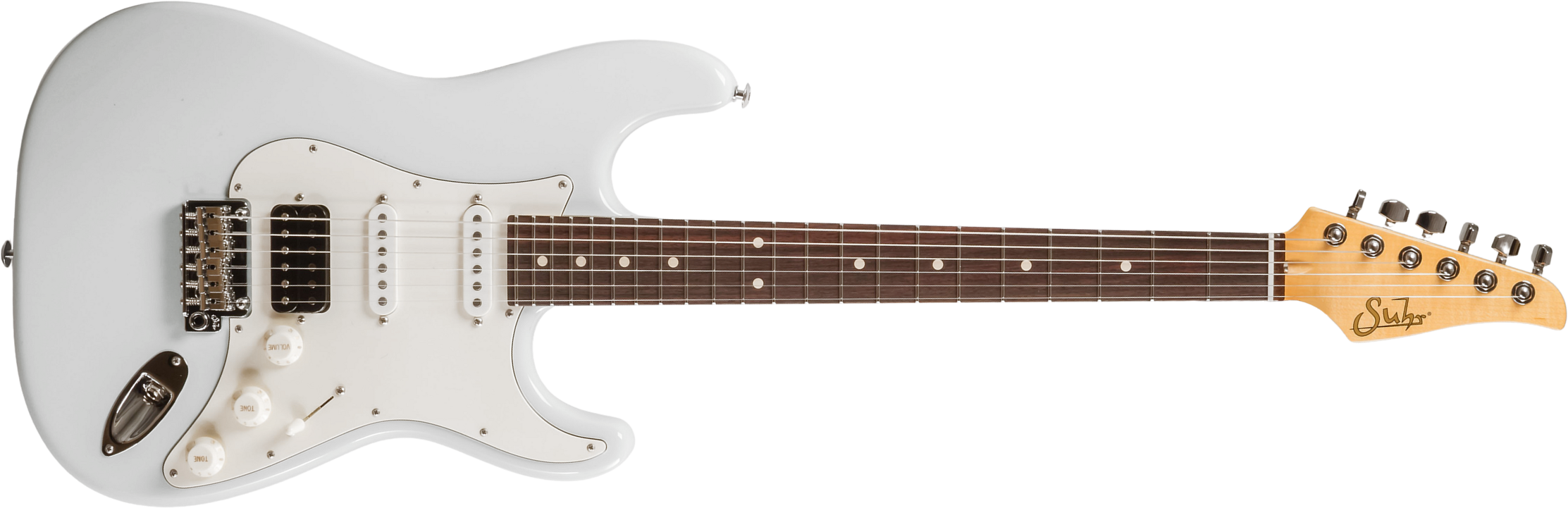 Suhr Classic S 01-cls-0009 Hss Trem Rw - Olympic White - Guitare Électrique Forme Str - Main picture