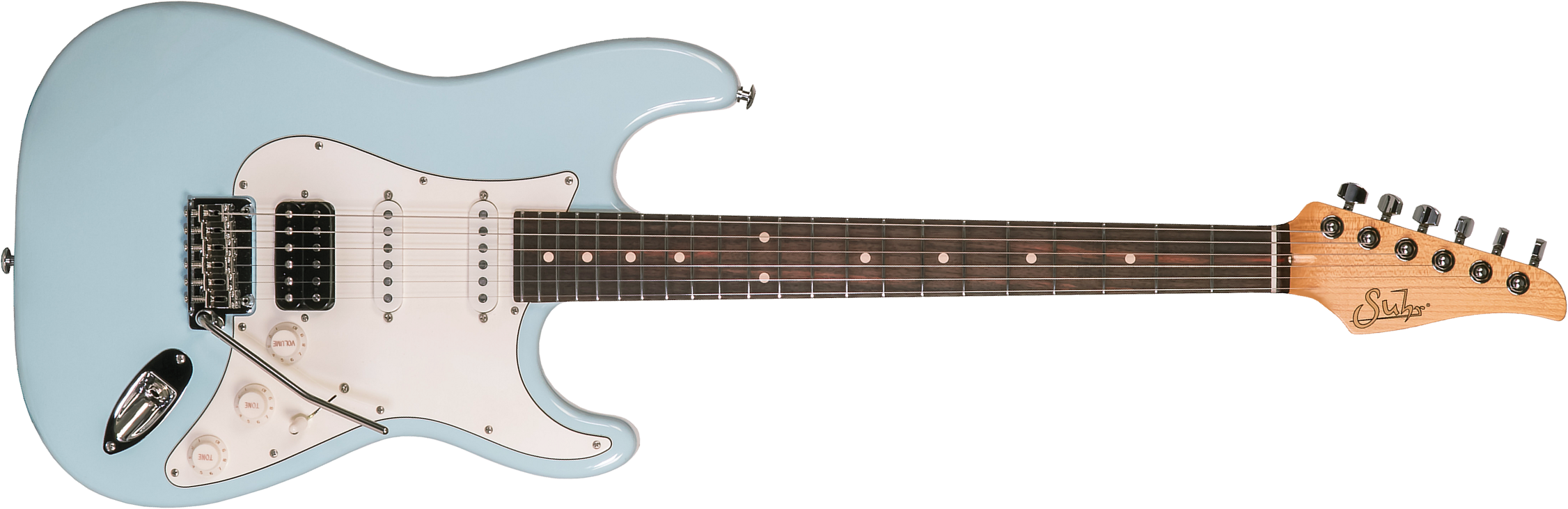 Suhr Classic S Antique 01-csa-0013 Hss Trem Rw - Light Aging Sonic Blue - Guitare Électrique Forme Str - Main picture