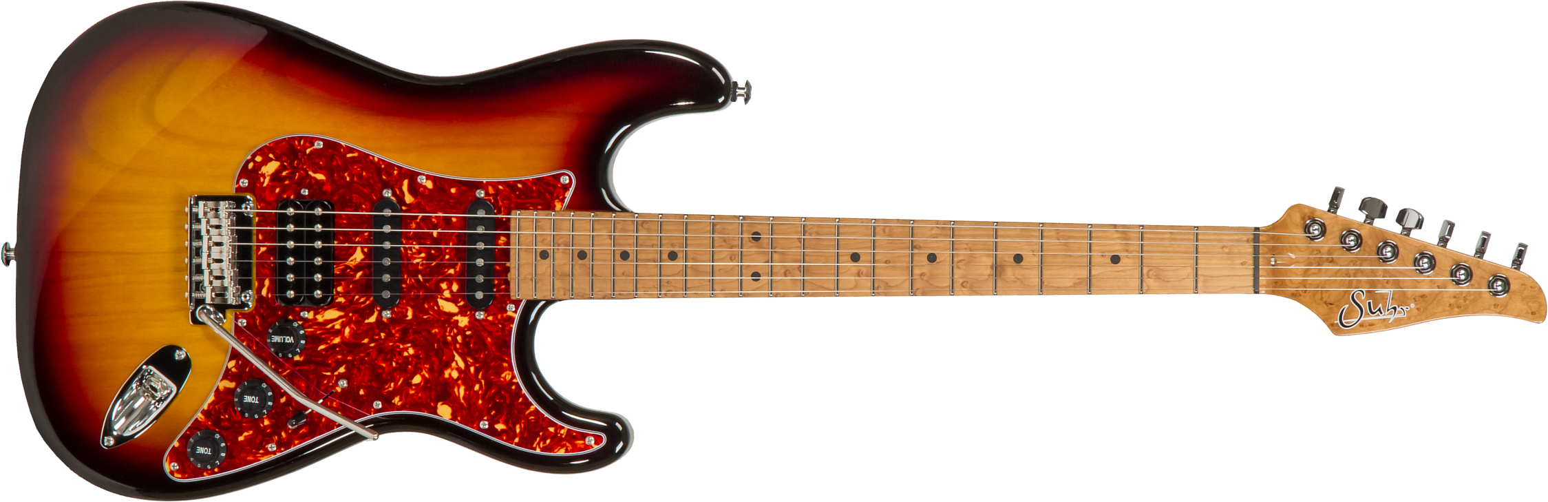 Suhr Classic S Paulownia 01-ltd-0021 Hss Trem Mn - 3 Tone Burst - Guitare Électrique Forme Str - Main picture