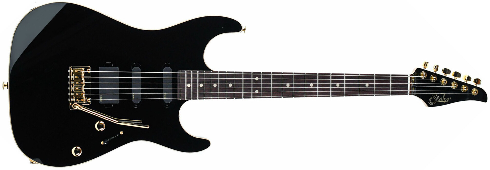 Suhr Standard Legacy 01-ltd-0032 Hss Emg Fr Rw - Black - Guitare Électrique Forme Str - Main picture