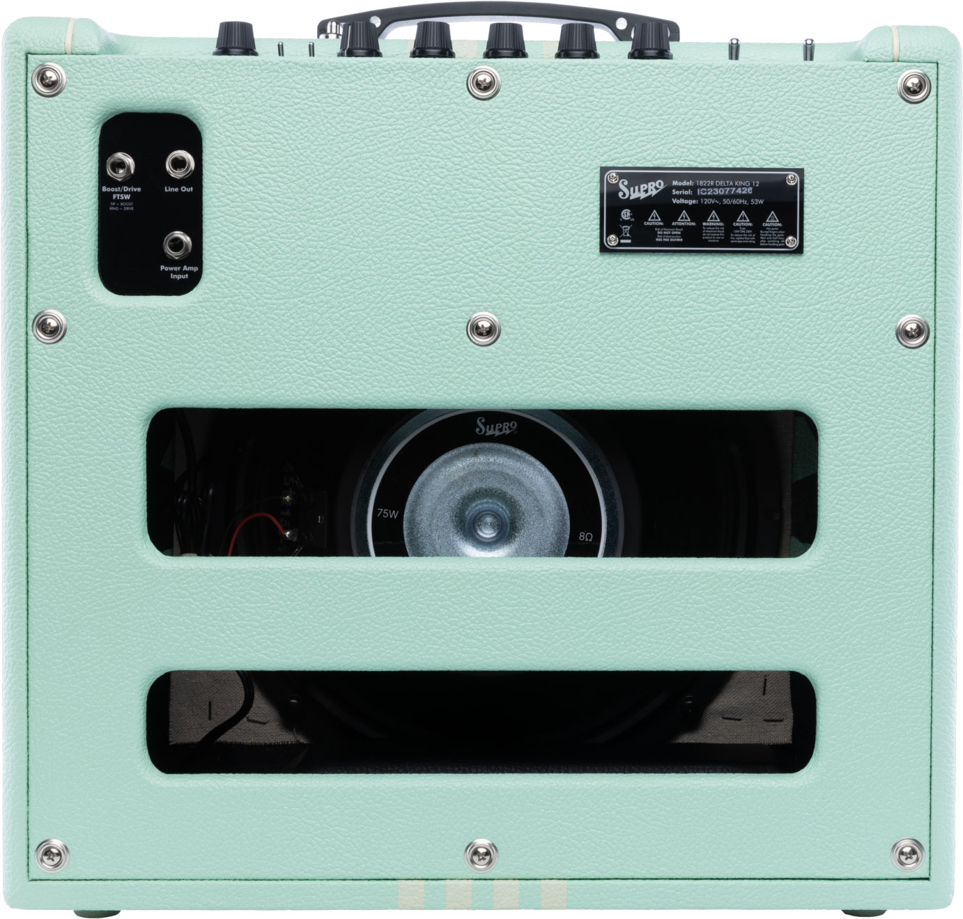 Supro Delta King 12 Combo 15w 1x12 Seafoam Green - Ampli Guitare Électrique Combo - Variation 1