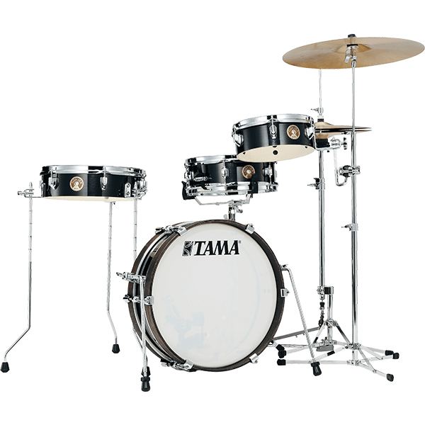 Tama Club-jam Pancake Hairline Black  + Drum Bag Set 4pc Club Jam - Hairline Black - Batterie Acoustique Standard - Variation 1