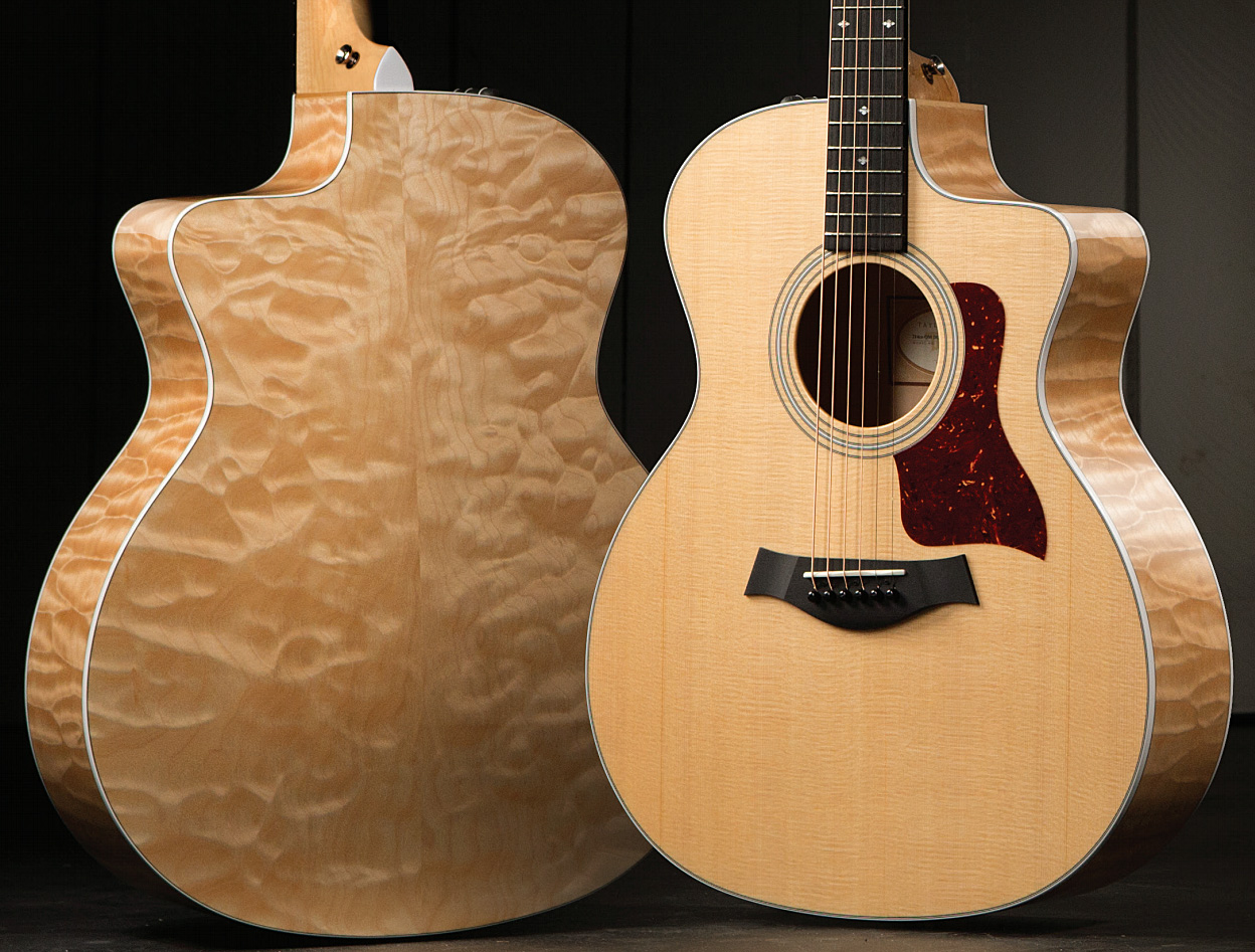 Taylor 214ce-qm Dlx Grand Auditorium Cw Epicea Erable Es2 2016 - Natural - Guitare Electro Acoustique - Variation 3