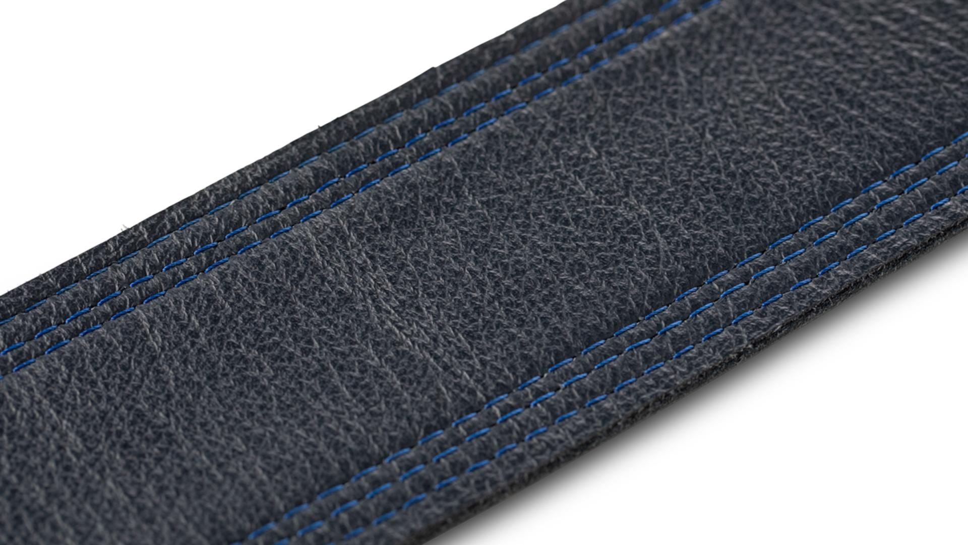 Taylor Blue Denim Guitar Strap 2.5-inc Navy Edge 4300-25 - Sangle Courroie - Variation 2