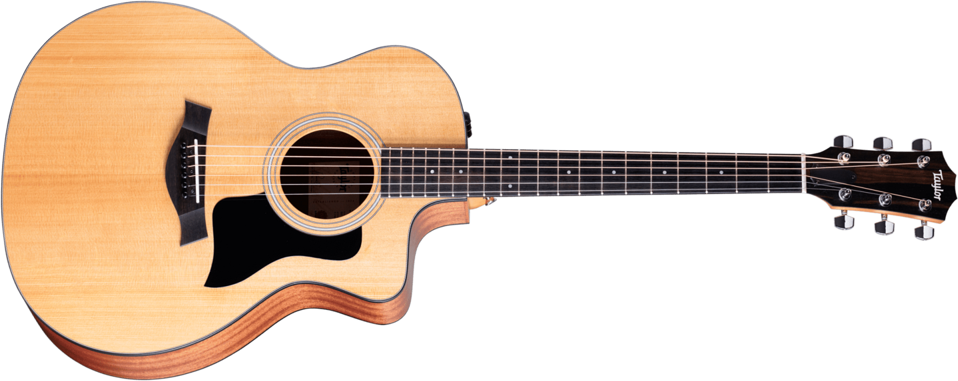 Taylor 114ce 2024 Grand Auditorium Cw Epicea Sapele Eb Es2 - Natural Matte - Guitare Folk - Main picture