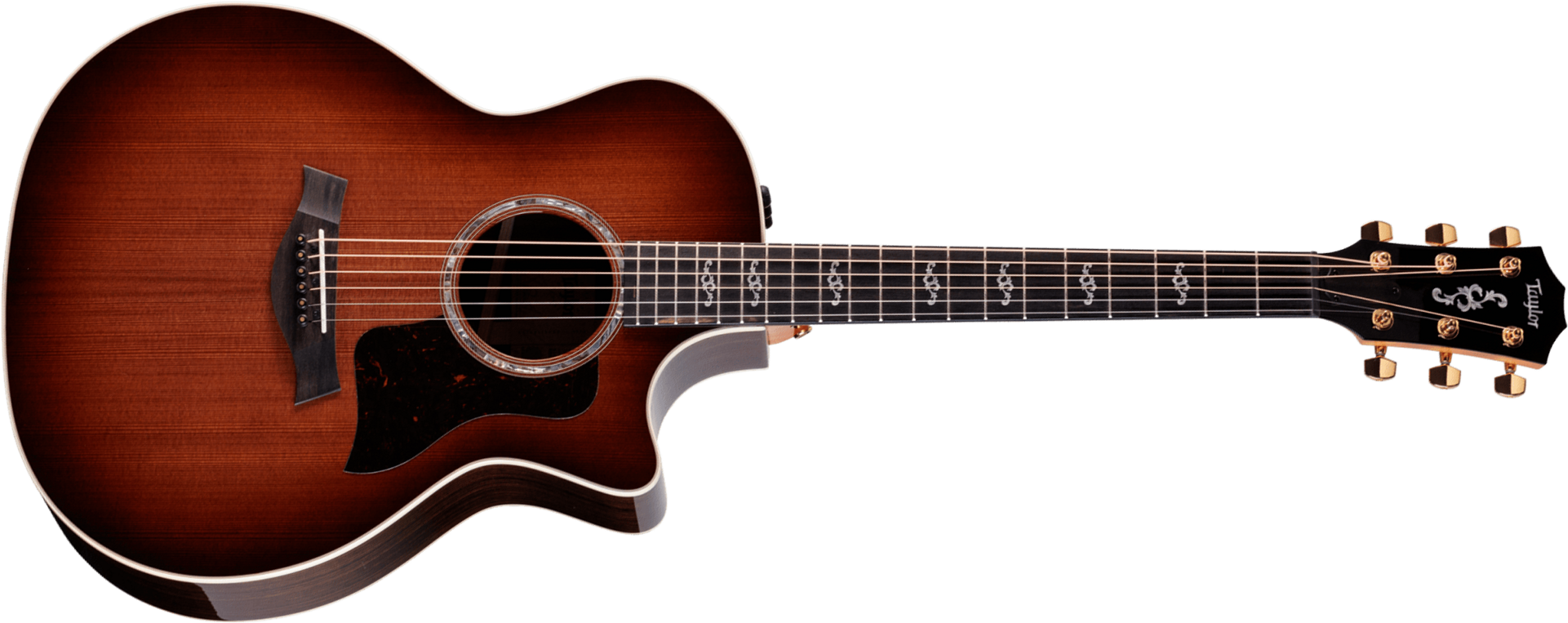 Taylor 414ce 50th Anniversary Special Ed. Grand Auditorium Cw Sinker Redwood Palissandre Eb Es2 - Shaded Edgeburst - Guitare Folk - Main picture