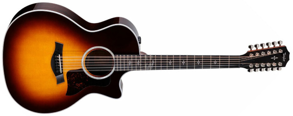 Taylor 454ce-r Grand Auditorium Cw 12c Epicea Palissandre Eb Es 2 - Tobacco Sunburst - Guitare Folk - Main picture