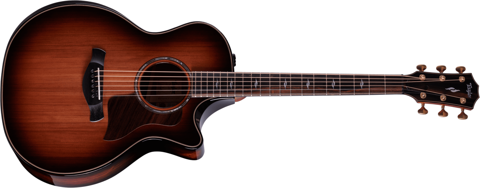 Taylor 814ce Redwood Builder's Edition Grand Auditorium Cw Cedre Palissandre Eb Es2 - Edgeburst - Guitare Folk - Main picture