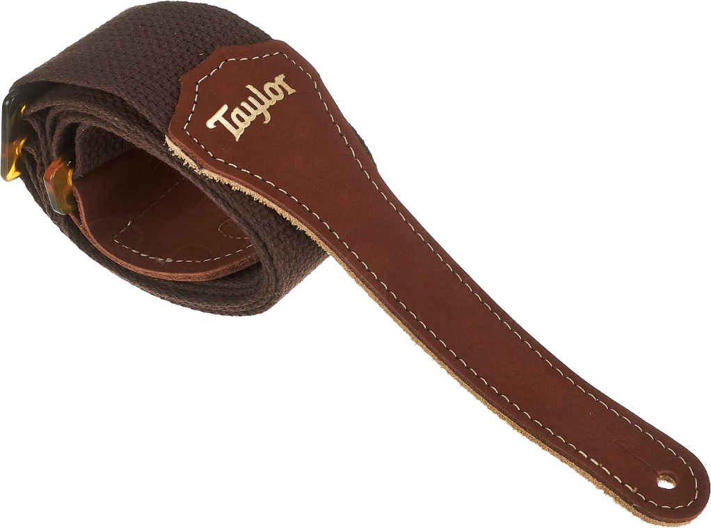 Taylor Gs Mini Guitar Strap Cotton 2-inches Brown 4012-20 - Sangle Courroie - Main picture