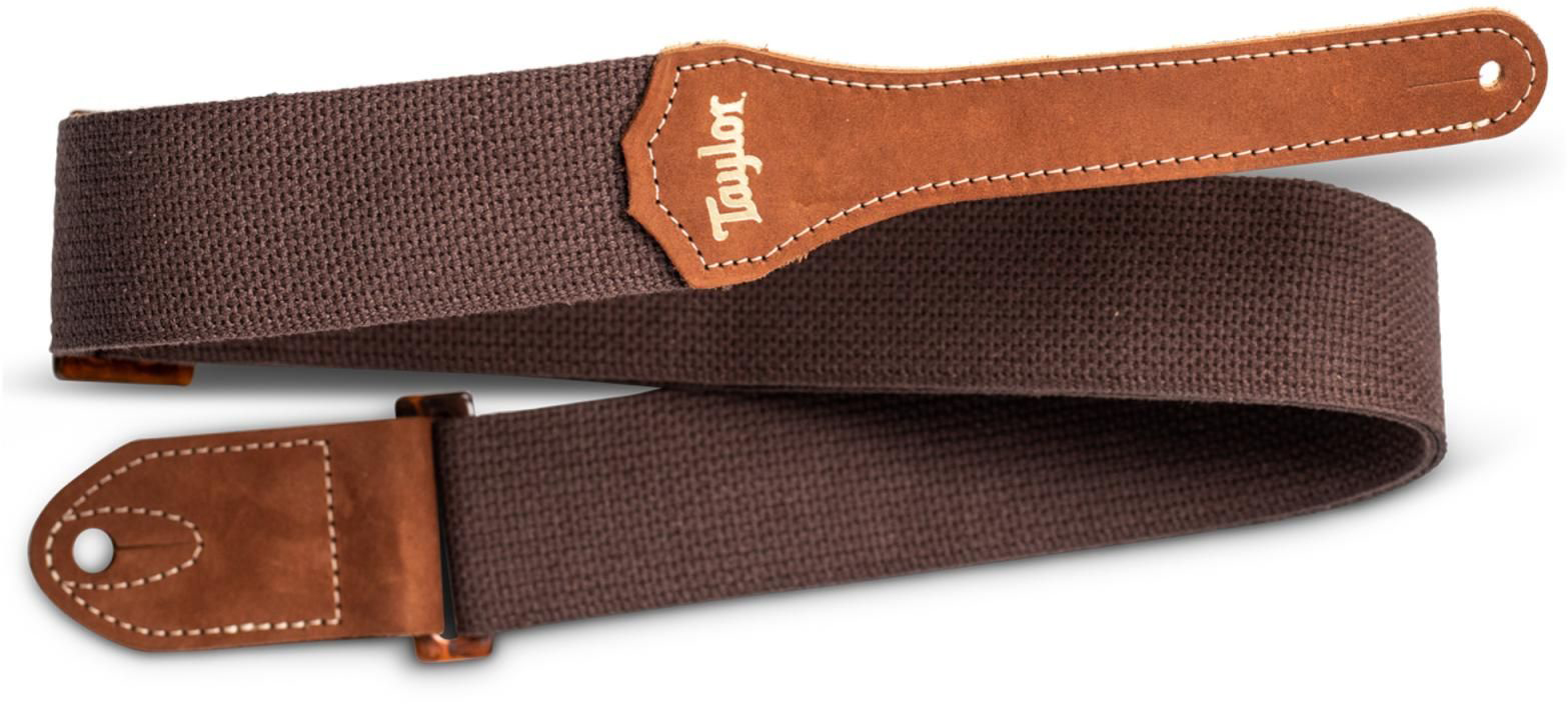 Taylor Gs Mini Guitar Strap Cotton 2-inches Brown 4012-20 - Sangle Courroie - Variation 1