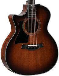 Guitare folk Taylor 324ce Tropical Mahogany LH - Shaded Edge Burst