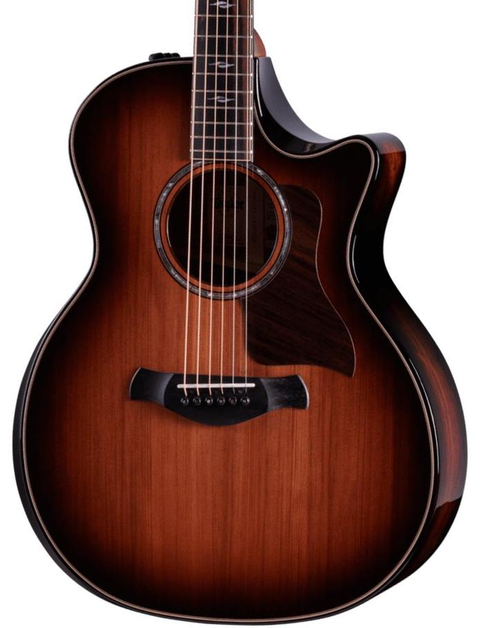 Guitare folk Taylor Builder's Edition 814ce Honduran Rosewood/Sinker Redwood - Edgeburst