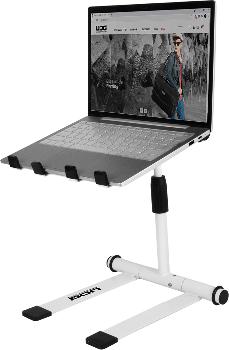 Udg U 96111 Wh Support Laptop Blanc - Stand & Support Dj - Main picture