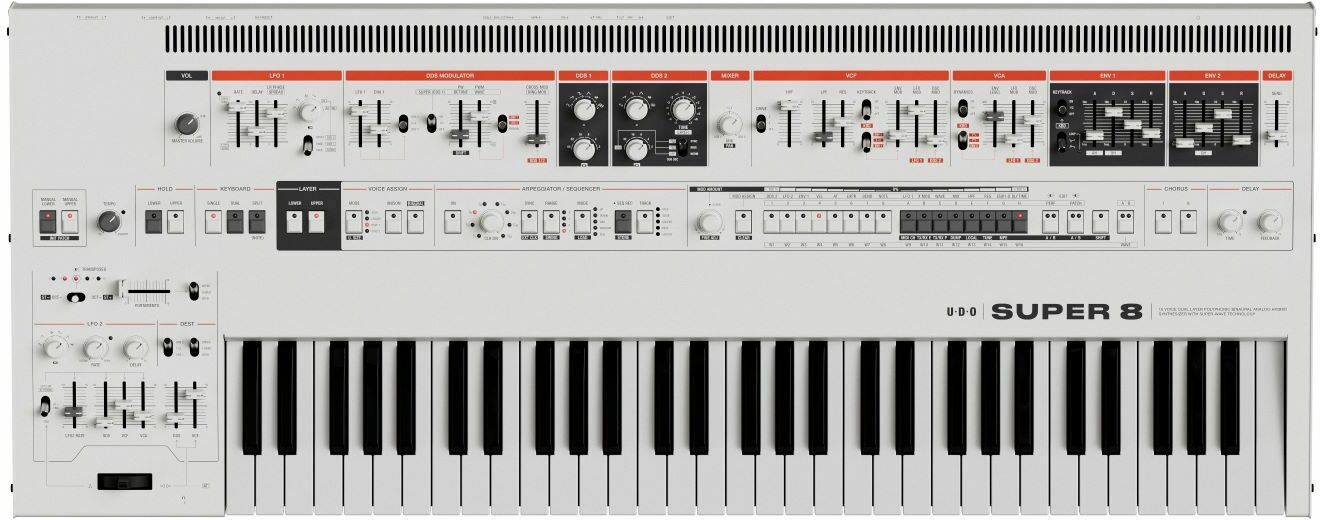 Udo Audio Super 8 Keyboard White - SynthÉtiseur - Main picture