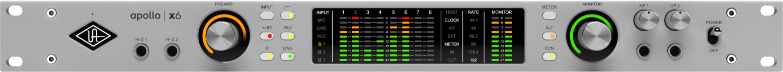 Universal Audio Apollo X6 Essentials+ - Carte Son Thunderbolt - Main picture