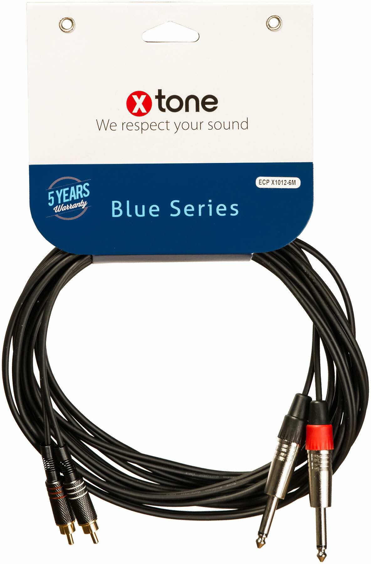 X-tone 2 Jack / 2 Rca 6m Blue Series (x1012-6m) - CÂble - Main picture