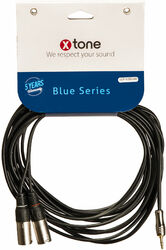 Câble X-tone X1063-6M - Jack(M) 3,5 Stereo / 2 XLR(M)