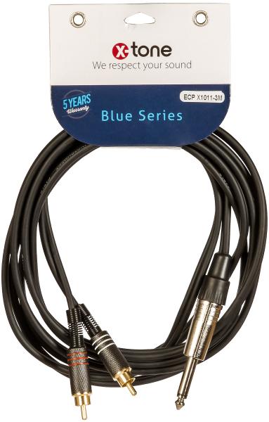 X-tone X1015-3M - Jack(M) 3,5 Stereo / 2 RCA(M) Cable