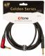 X3071-3M Instrument Cable Right/Angled 3m Golden Series