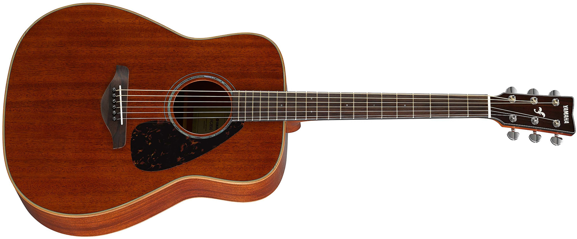 Yamaha Fg850 Nt Dreadnought Tout Acajou 2016 - Natural Gloss - Guitare Acoustique - Main picture