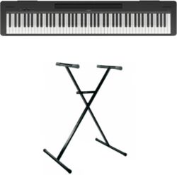 Piano numérique portable Yamaha P-145BT + Stand - Noir
