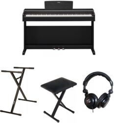 Piano numérique meuble Yamaha YDP-145 B + Casque + Stand + Banquette - Noir