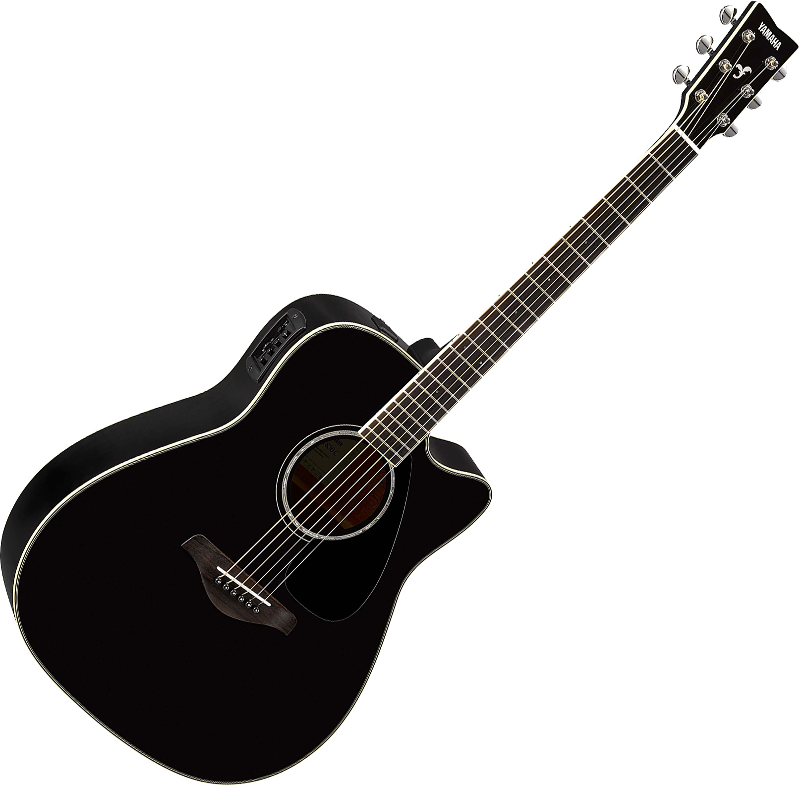  Guitare  folk electro Yamaha FGX830C BL black