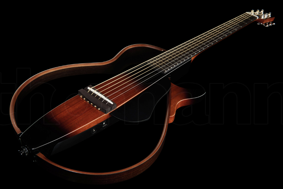 Yamaha Silent Guitar Slg200sii Steel String Cw Tout Acajou Rw - Tobacco Brown Sunburst - Guitare Folk - Variation 2