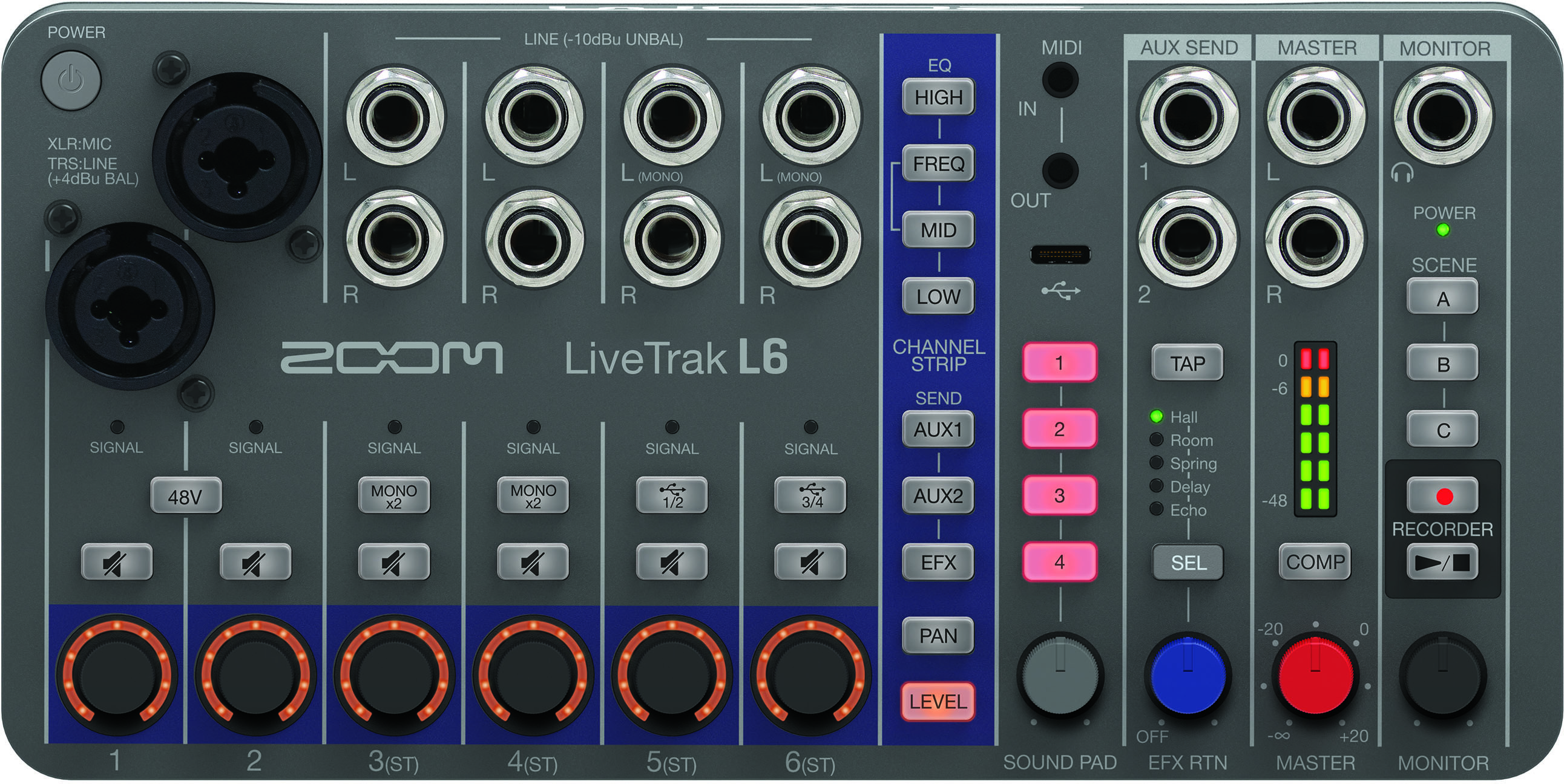 Zoom Livetrak L6 - Table De Mixage Analogique - Main picture