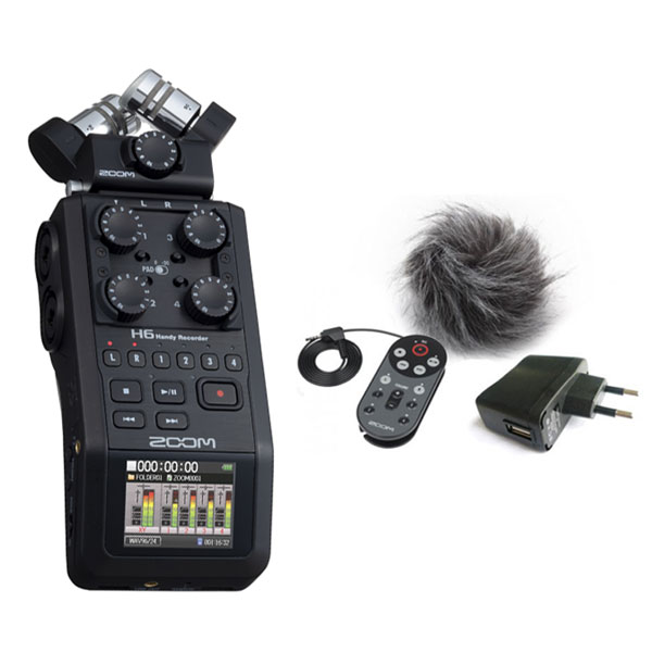 H6 Black + Pack accessoires Portable recorder Zoom